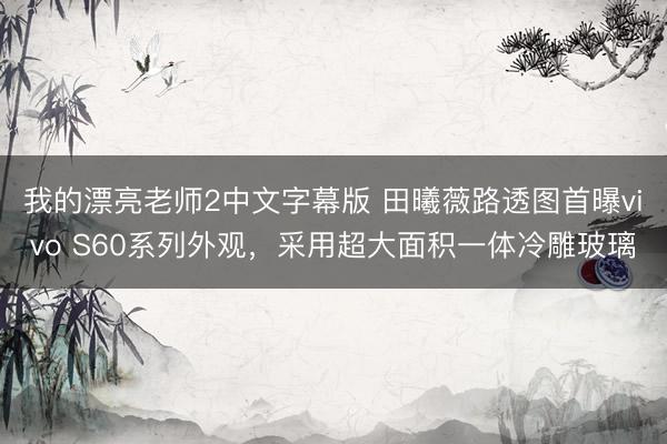 我的漂亮老师2中文字幕版 田曦薇路透图首曝vivo S60系列外观，采用超大面积一体冷雕玻璃