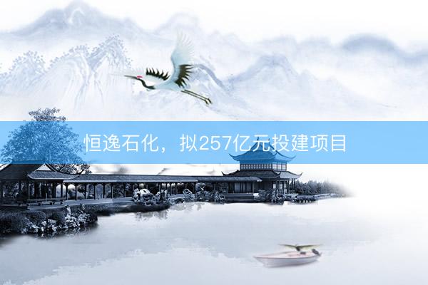 恒逸石化，拟257亿元投建项目