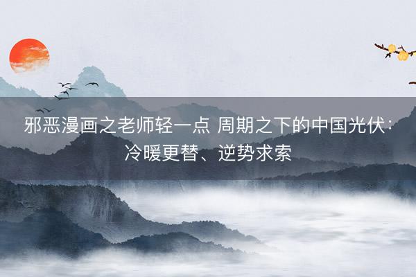 邪恶漫画之老师轻一点 周期之下的中国光伏:冷暖更替、逆势求索